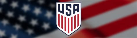 USMNT logo Wallpaper 4K, USA Flag background