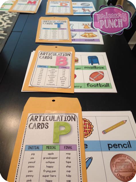 Articulation Cards | Primary Punch