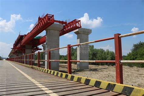 New Highway Bridge Under Construction Stock Image - Image of freeway ...