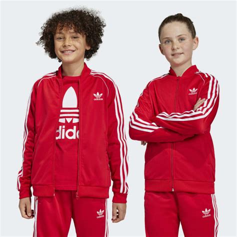 adidas Kids' Lifestyle Adicolor SST Track Jacket - Red | Free Shipping ...