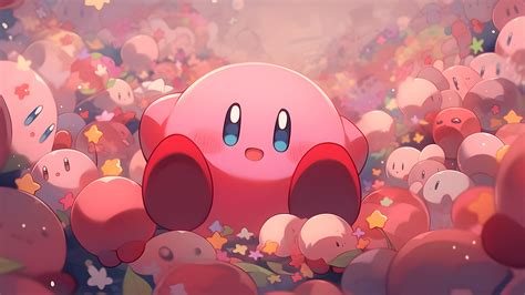 Divertido Kirby Patrón Fondo de Escritorio - Cool Kirby Wallpaper 4k