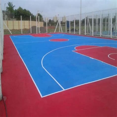 Acrylic Outdoor Basketball Court Flooring, Rs 55/sq ft Unique Sports ...