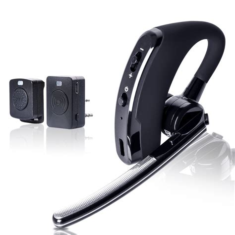 Baofeng walkie talkie headset ptt wireless bluetooth earphone for two way radio k port headphone ...