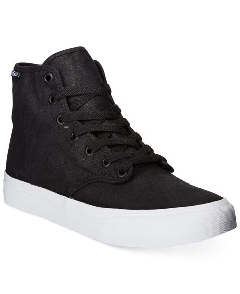 Vans Women'S Camden High-Top Sneakers in Black | Lyst