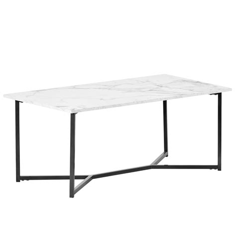 Modern Coffee Table, Storage Table with Stylish X-leg Base, Home Office ...