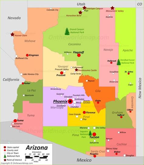 Arizona State Maps | USA | Maps of Arizona (AZ) | Arizona state map ...