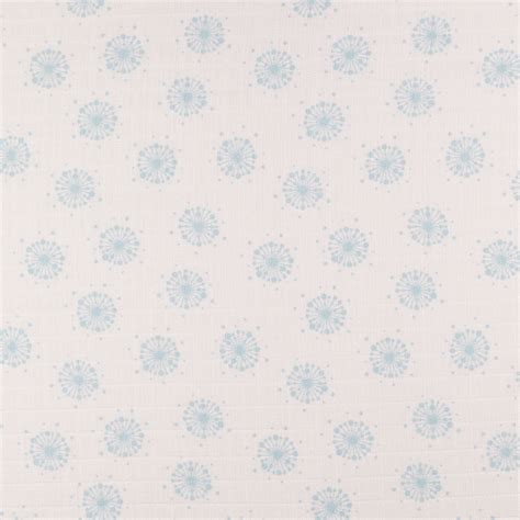 Fabric doggie bag IC008 Muslin Dandelion White / Blue Softened - 100% Cotton - Very Light (2.8 ...