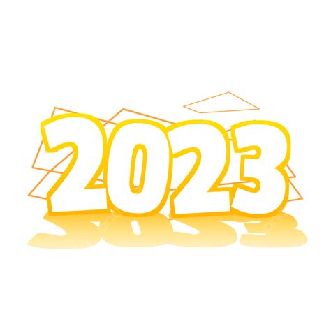 2023 Texto Blanco Amarillo PNG , 2023, Año, Año Nuevo PNG y PSD para ...