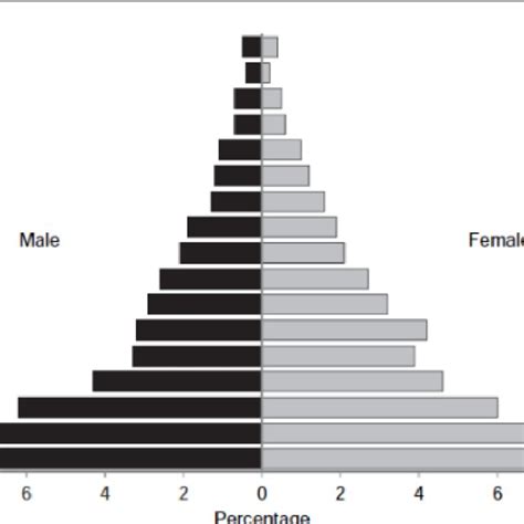 1: Nigeria's Population Pyramid in 2013. Source: Third National Youth... | Download Scientific ...