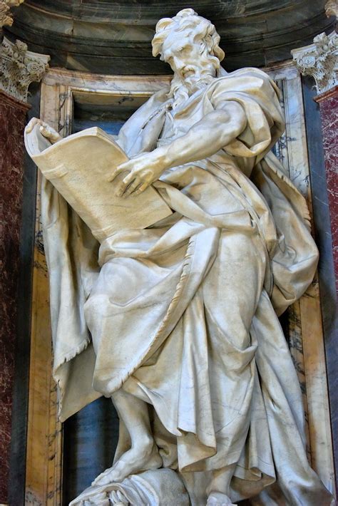 St. Matthew Sculpture inside Archbasilica of Saint John Lateran in Rome ...