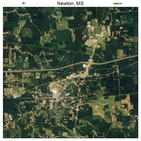 Aerial Photography Map of Newton, MS Mississippi