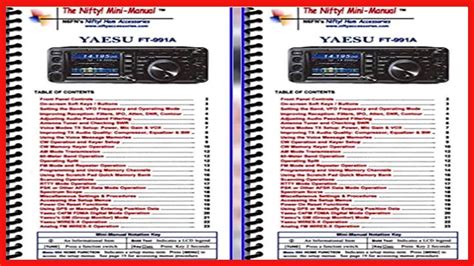 Great product - Yaesu FT-991A Mini-Manual by Nifty Accessories Paperback – January 1, 2017 - YouTube