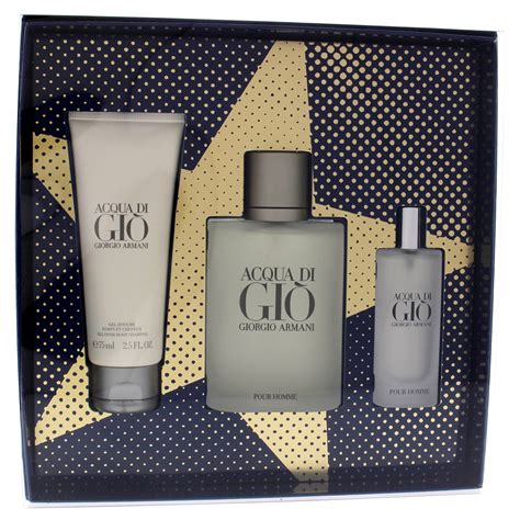 Giorgio Armani Acqua Di Gio Cologne Gift Set for Men, 3 Pieces ...