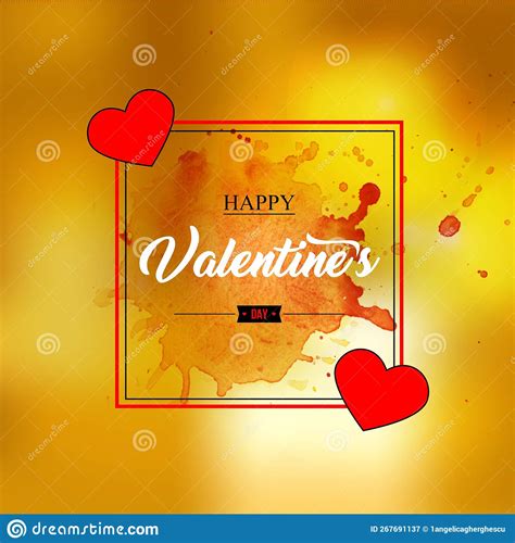 Vector Original Greeting Card for Saint Valentine Stock Illustration ...