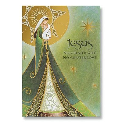 Irish Christmas - Madonna and Child Irish Christmas Cards at IrishShop.com | AP77126T