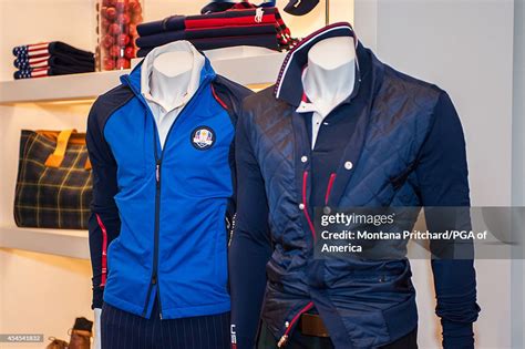 Samples of the Ryder Cup Team USA uniforms during the Ryder Cup... News ...