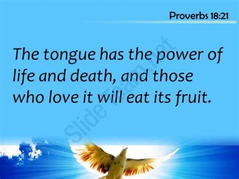 proverbs 18 21 those who love it will eat powerpoint church sermon ...