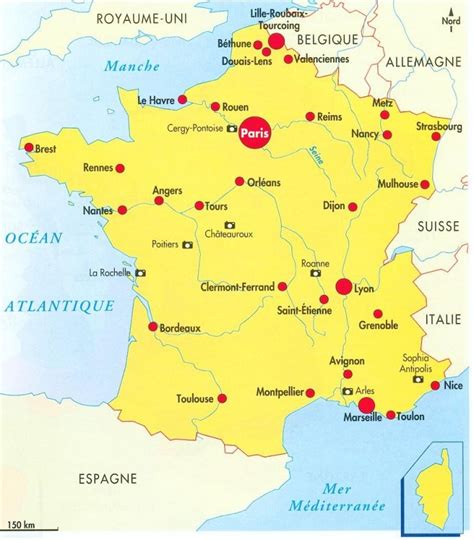 France carte des villes - altoservices