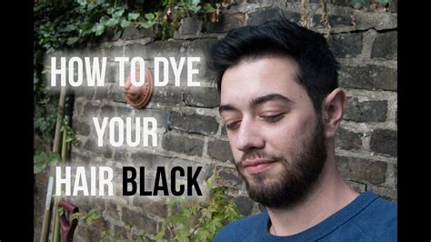 How to Dye Your Hair Black For Men - YouTube