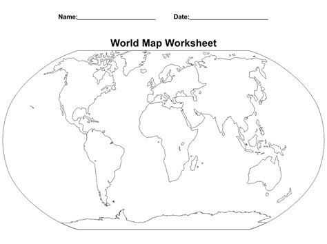 Best World Map Worksheet Printable Printablee 43200 | Hot Sex Picture