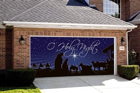 Victory Corps Outdoor Christmas Holiday Garage Door Banner Cover Mural Décoration 7'x16 ...