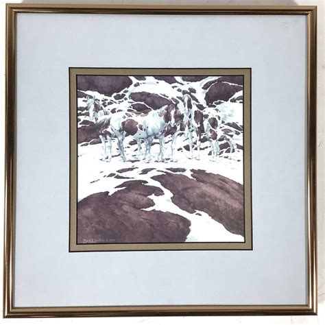 Lot - Bev Doolittle 'Pintos" Framed Print