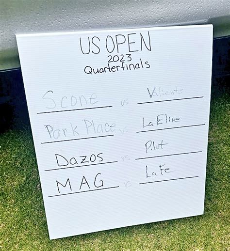 US Open 2023 Quarterfinal Draw - La Elina Polo