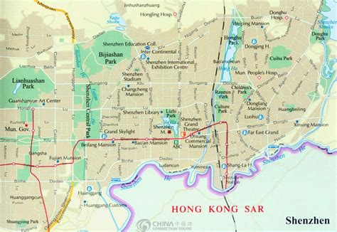 Shenzhen City Map, China Shenzhen City Map - Shenzhen Travel Guide