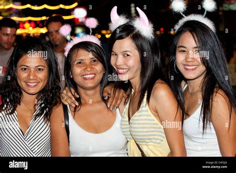 Christmas girls on Patong Beach, Phuket, Thailand Stock Photo - Alamy