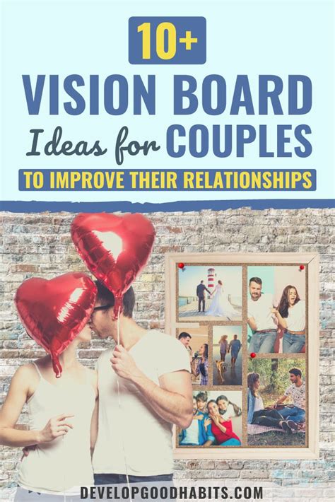 13 vision board ideas for couples to improve their relationships