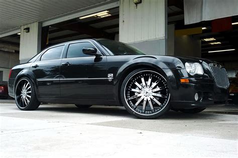 Chrysler 300 black chrome wheels