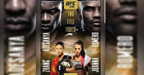 UFC 248 Finalized Fight Card: Adesanya vs. Romero, Weili vs ...