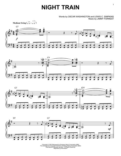 Night Train | Sheet Music Direct