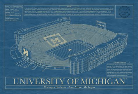 University Of Michigan Football Stadium Map