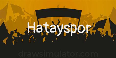 Hatayspor Draw Images – Draw Simulator