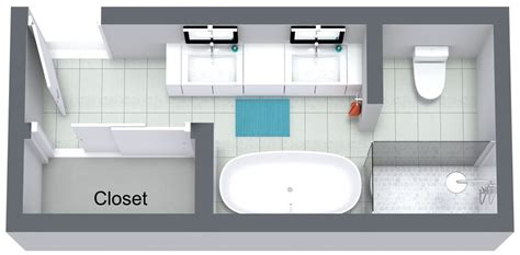 Narrow Master Bathroom Floor Plans | Floor Roma