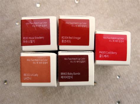 [Etude House] Mini two match lip color + Mini two match lip topper ...