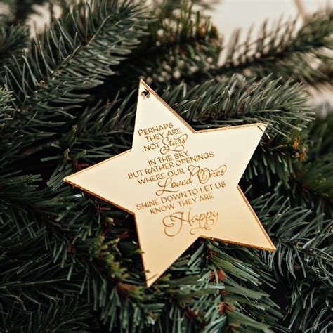 Star Ornament | Christmas memorial keepsake decoration