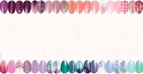Colorful Nail Polish Collection with Glitters