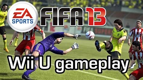 Fifa 13 Wii U - Playing football with touch screen gamepad controls - YouTube