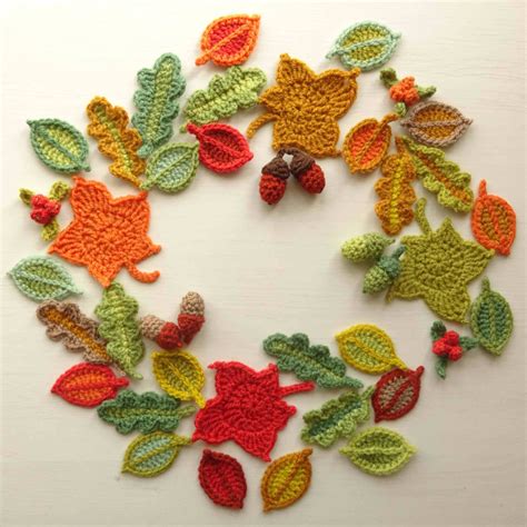 DSC00881sq | Fall crochet patterns, Crochet fall, Crochet leaf patterns