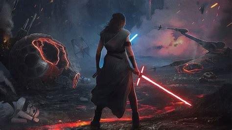 Rey, Lightsaber, Star Wars The Rise of Skywalker, 4K, #3.1311 Wallpaper