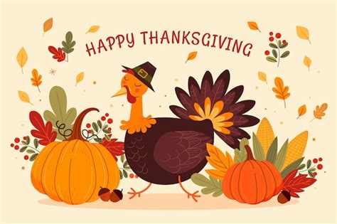 Free Vector | Flat thanksgiving illustration