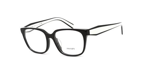 Prada 0pr 17zvf Eyeglasses Black / Clear Lens | Lyst