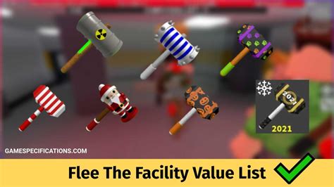 Flee The Facility Value List Of More Than 100 Items - Game Specifications