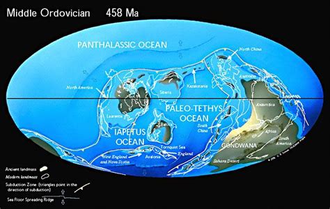 458 Million Years Ago - Ma | Historical geology, Geology, Historical ...