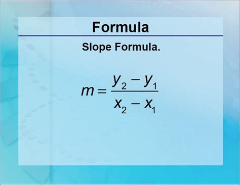 Formulas--Slope Formula | Media4Math