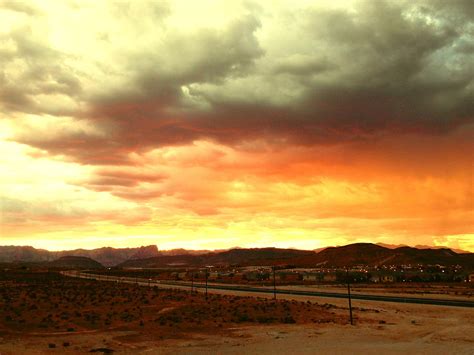 Storm Clouds At Sunset Painting by Dietmar Scherf