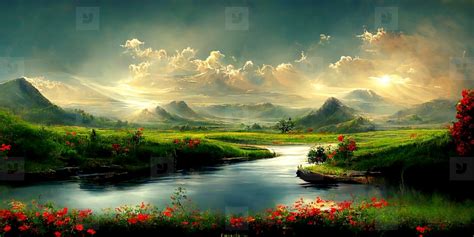 peaceful landscape stock photo (264552) - YouWorkForThem