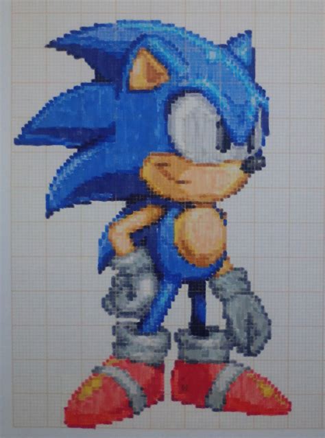 Pixel art: Classic Sonic by PaintPixelArt on DeviantArt